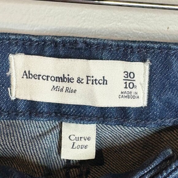 Abercrombie & Fitch Curve Love Mid-Rise trouser jeans - Picture 4 of 5